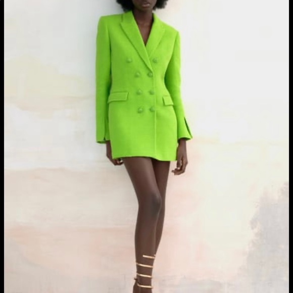 Zara Dresses Zara Textured Blazer Dress Poshmark